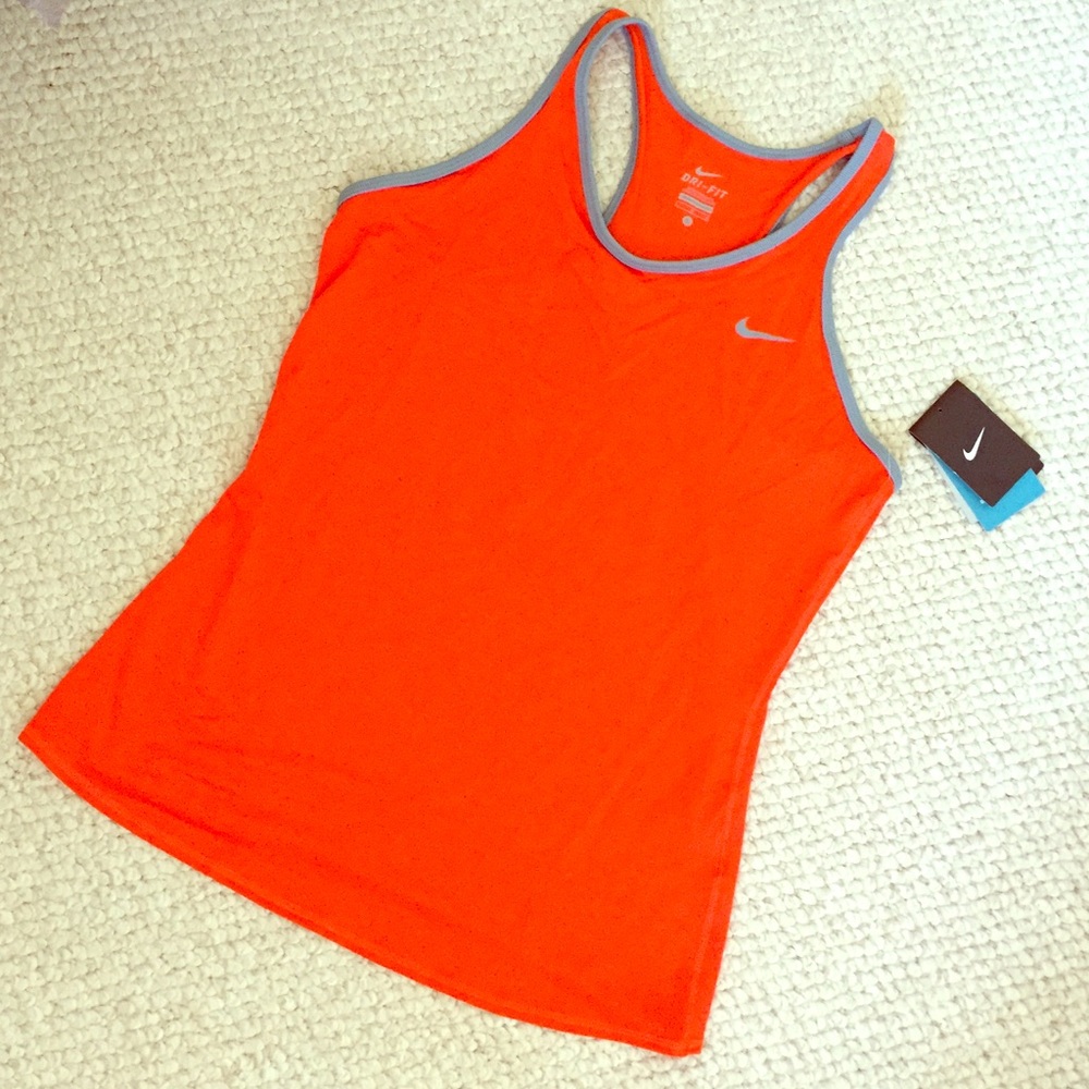 Orange Nike Running Top. Tag cut off, worn once.